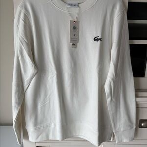 Lacoste Men's Classic White Crewneck Sweater